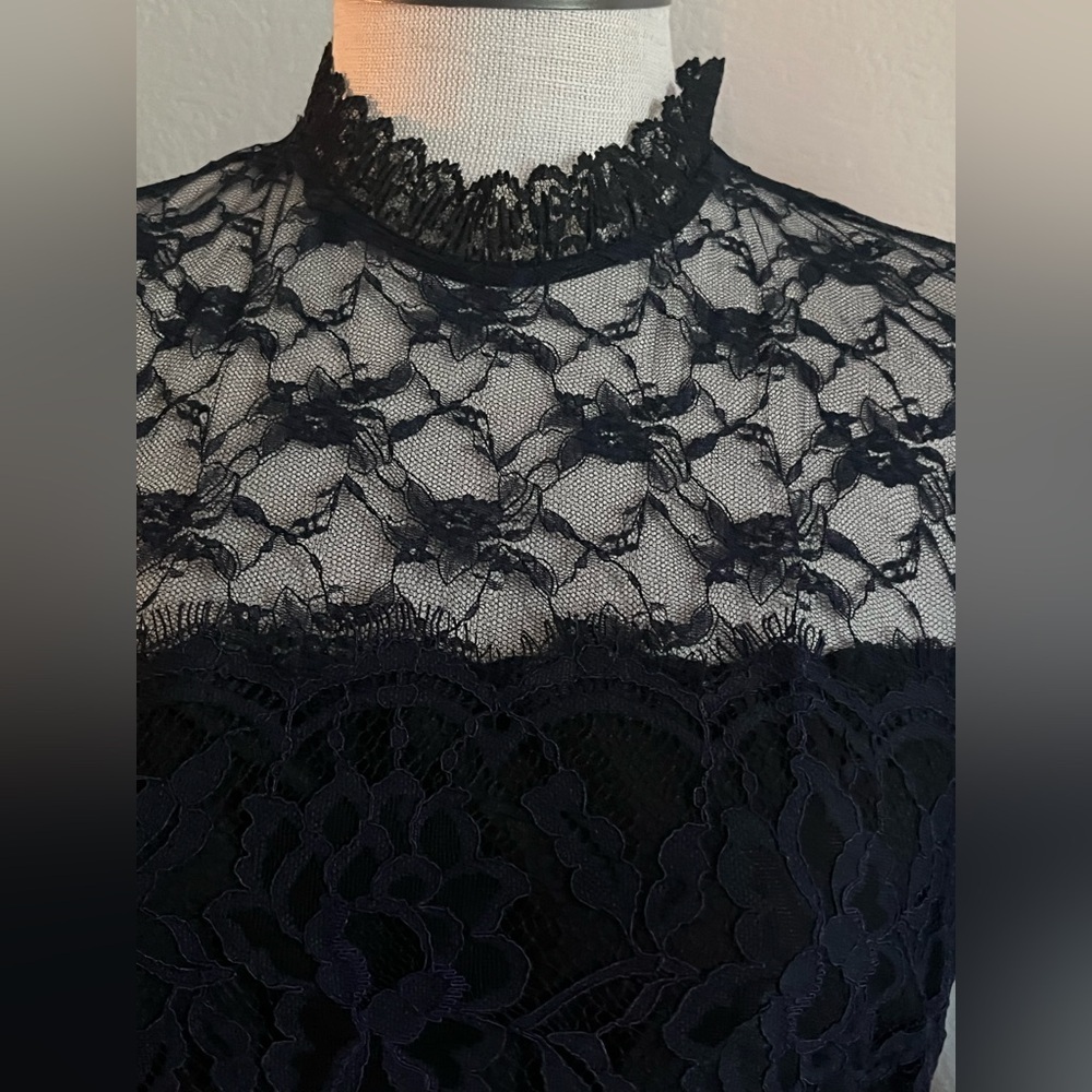 Sandro Black and White Lace Mini Dress size 1 🎩🎩 - Picture 10 of 12